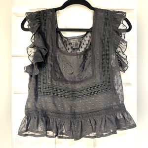 Forever 21 sheer pull over looks great with shorts